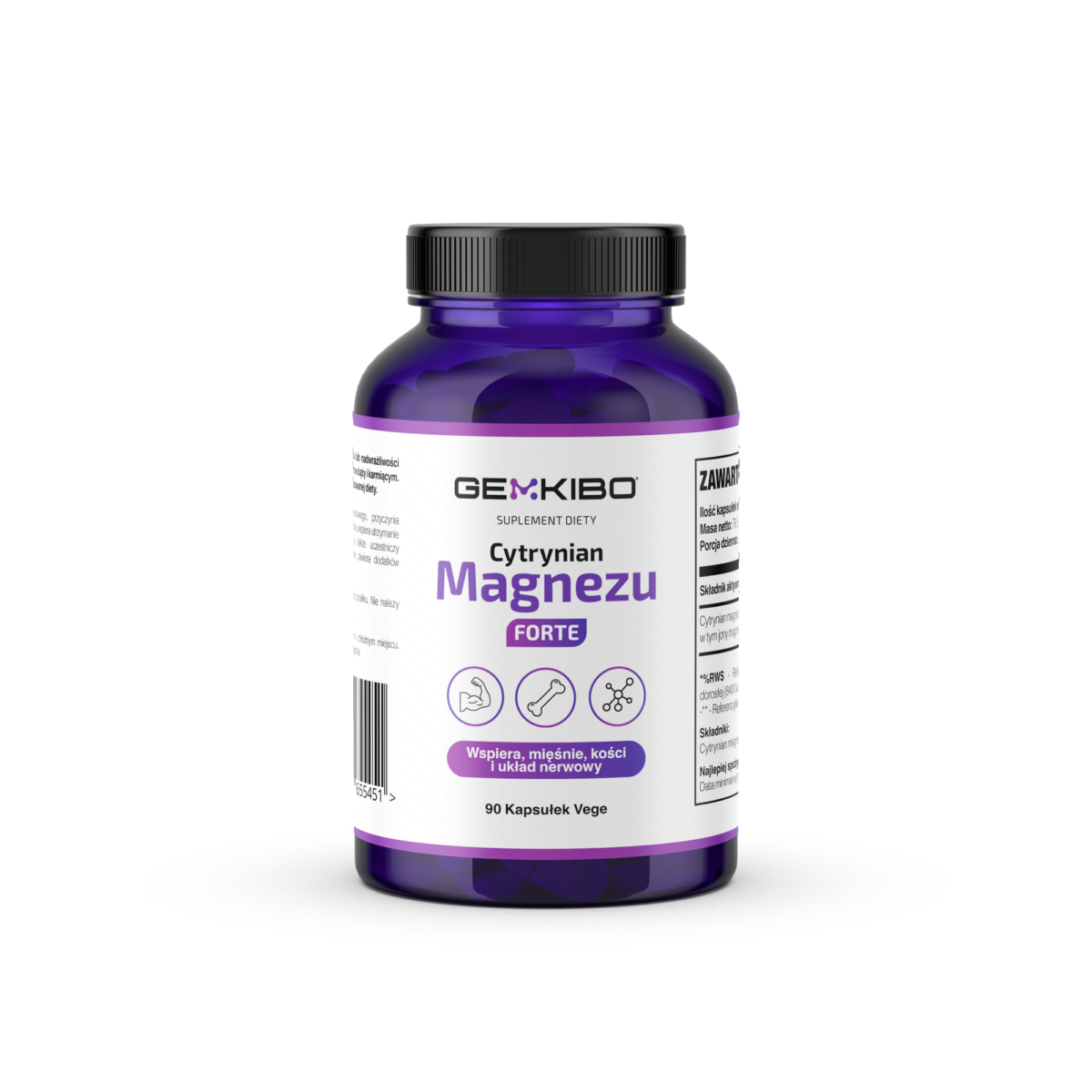 Cytrynian Magnezu Forte - 90 kapsułek