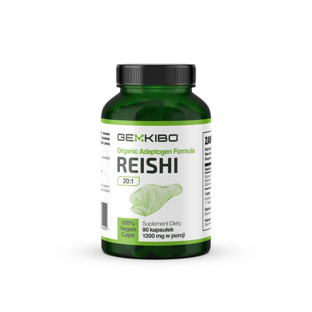 REISHI 20:1 Organic Adaptogen Formula - 90 kapsułek