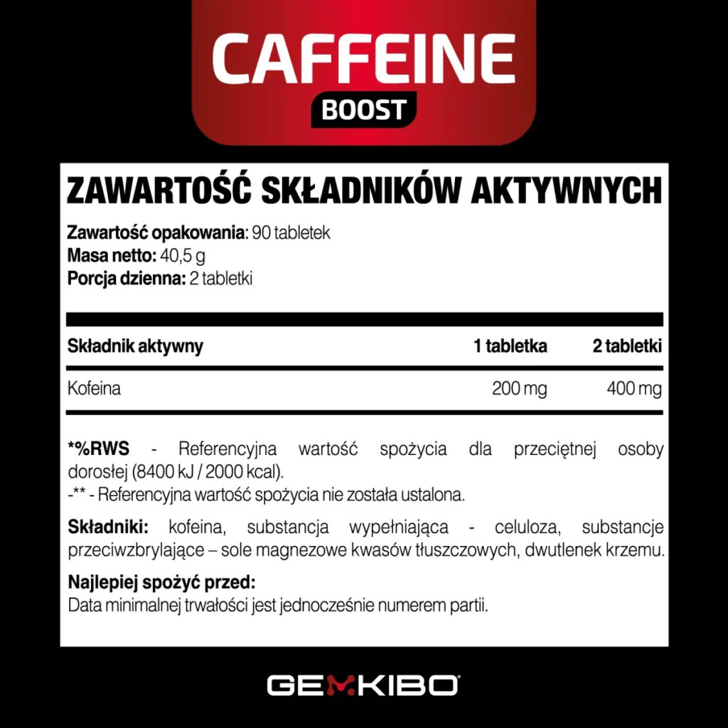 Caffeine Boost - 90 tabletek