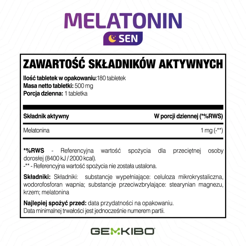 Melatonin Sen - 180 tabletek